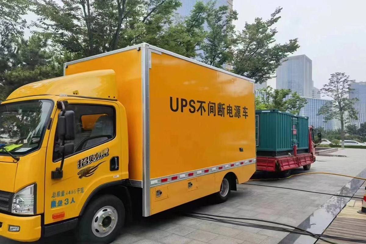 托喀依乡发电机租赁施工现场
